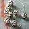 12 Pack: Silver-Plated Round Filigree Beads, 10mm by Bead Landing™